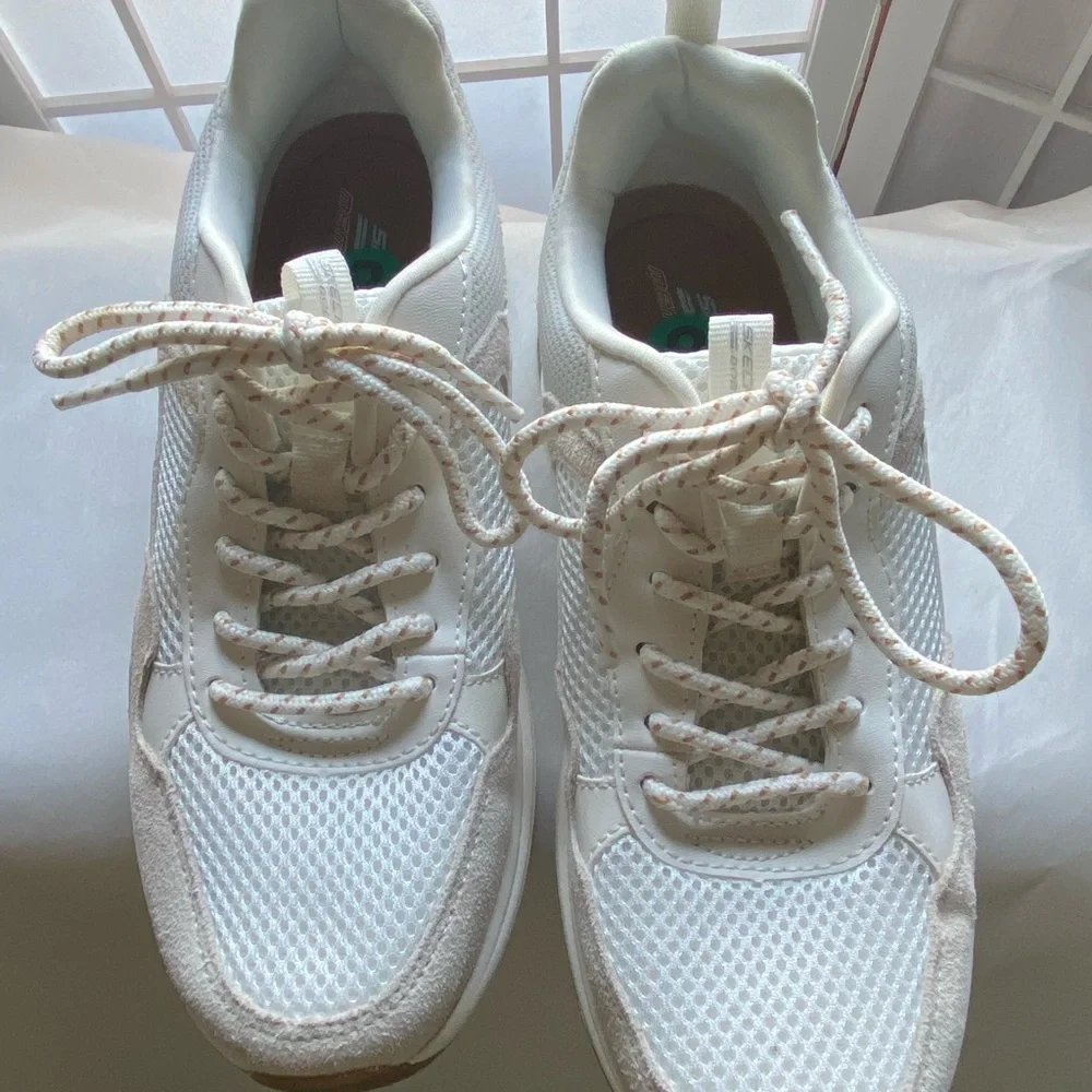 SKECHERS Bob’s Pulse Air Sneakers-Women’s size 8–NEW-Off White - Picture 6 of 14